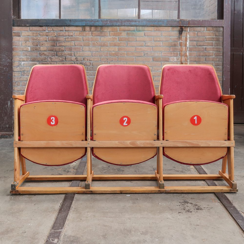 Vintage bioscoopstoelen - Afbeelding 2