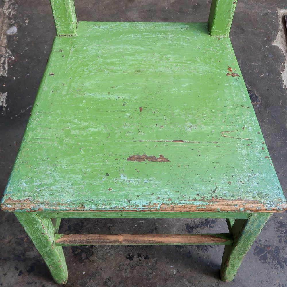 Brocante houten stoel - Afbeelding 9