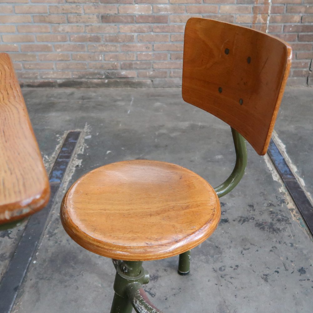 Houten schoolbank - Afbeelding 7