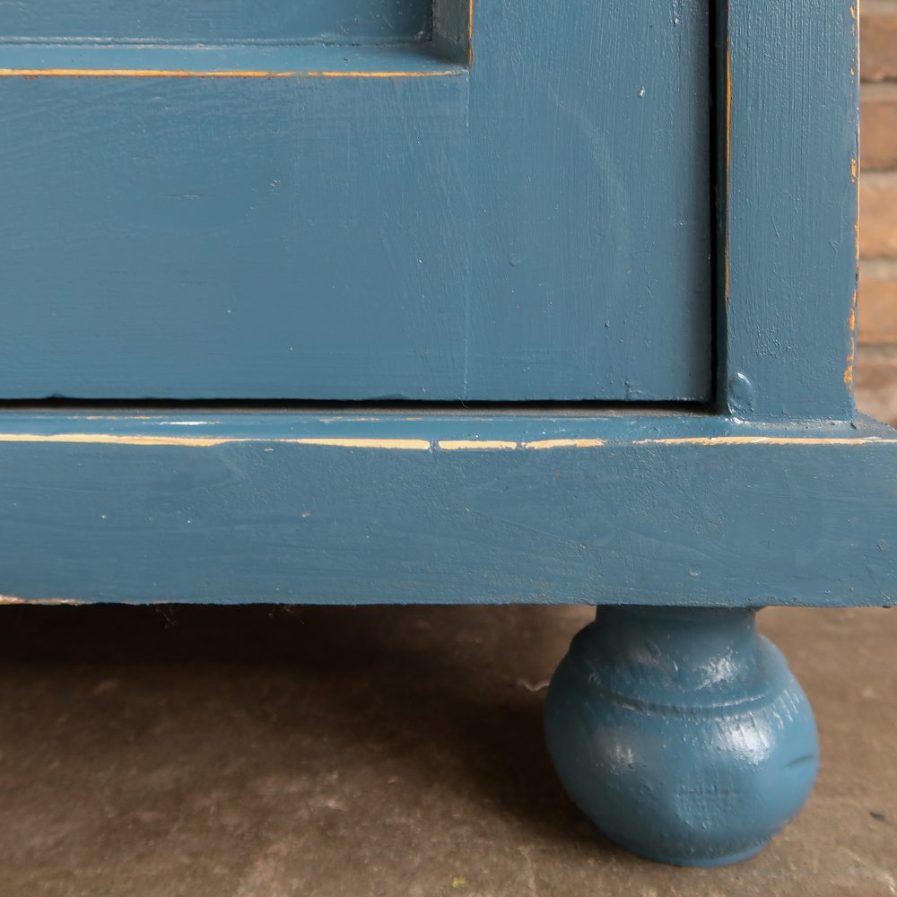 Brocante blauw dressoir - Afbeelding 7