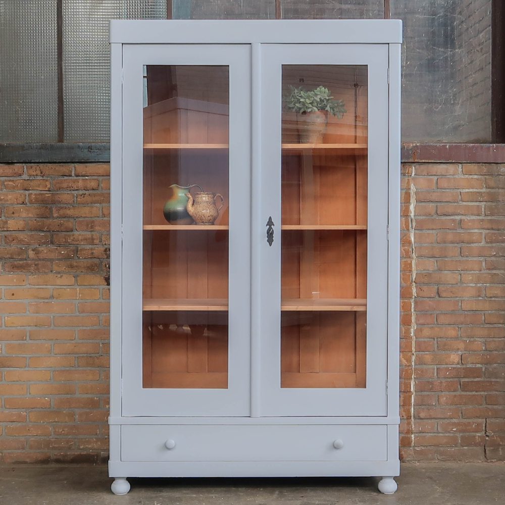 Brocante vitrinekast - Afbeelding 2