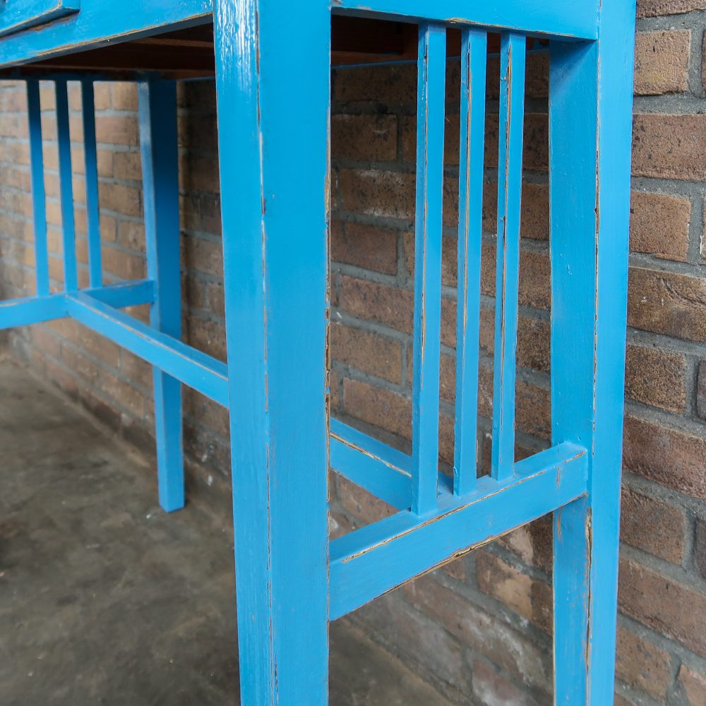 Brocante kaptafel met lade - Afbeelding 8