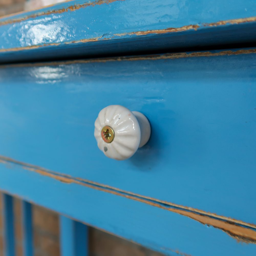 Brocante kaptafel met lade - Afbeelding 9