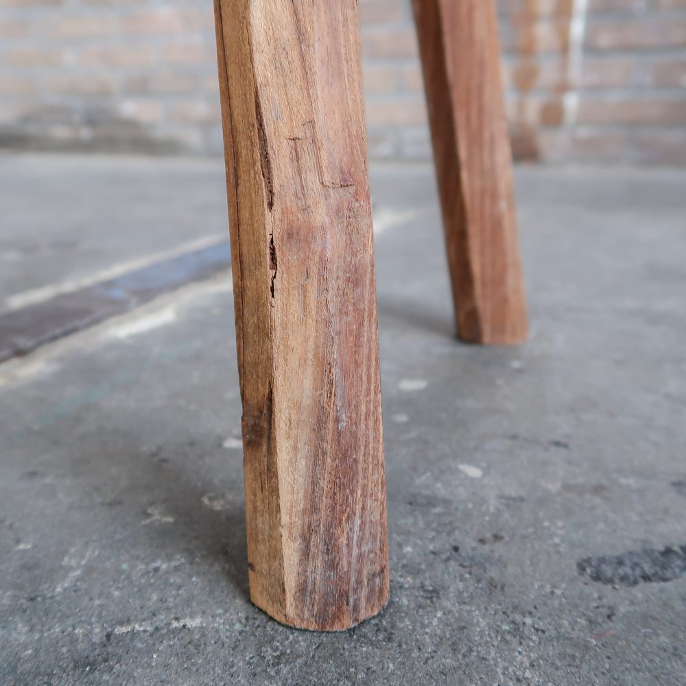Brocante houten bankje - Afbeelding 4