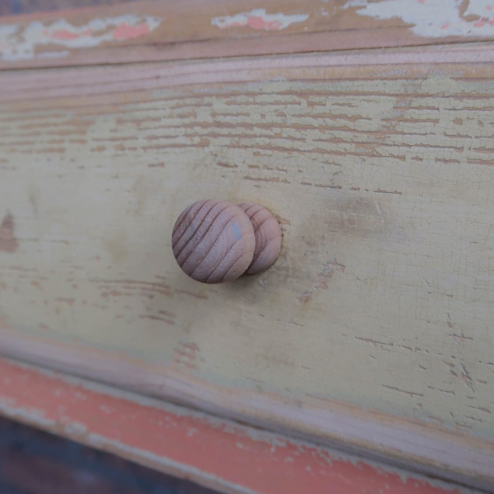 Brocante wandkastje met lades - Afbeelding 7