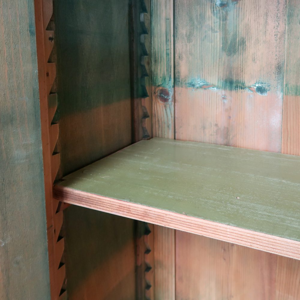 Brocante houten universiteitskast - Afbeelding 6