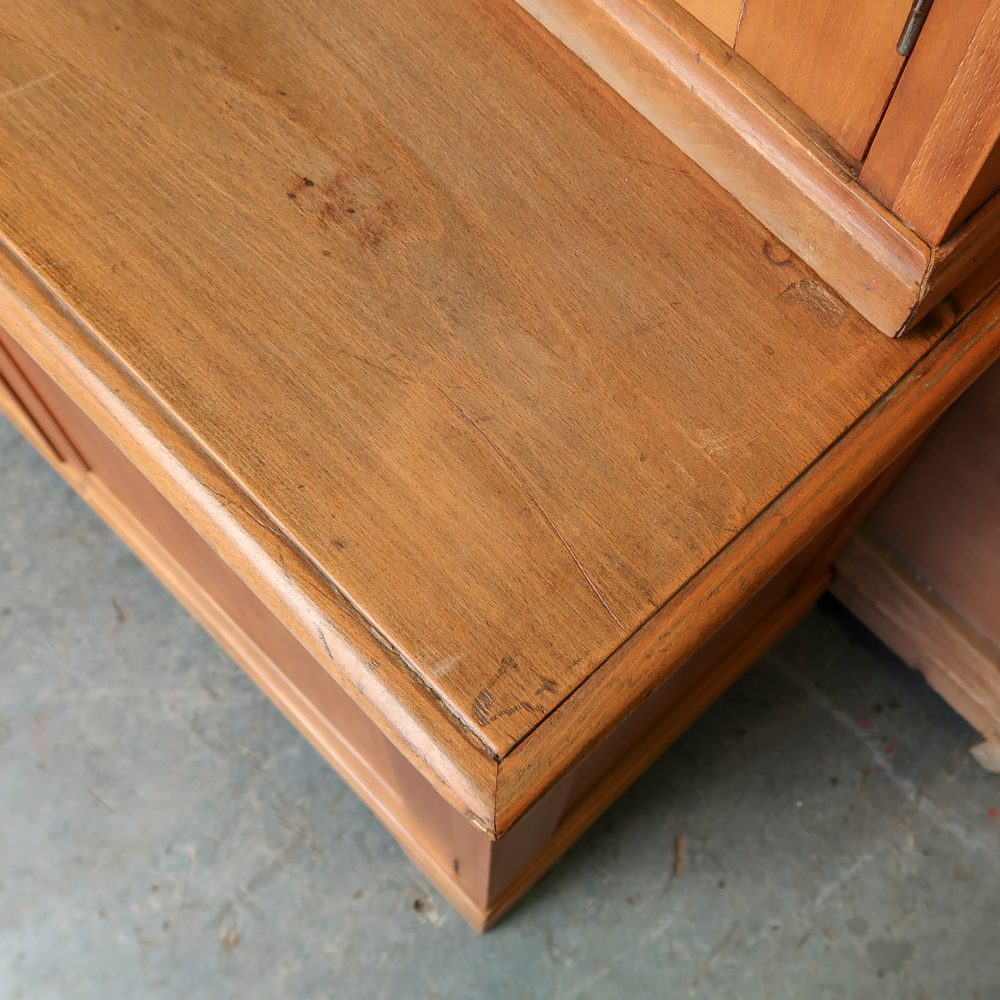 Brocante houten universiteitskast - Afbeelding 10