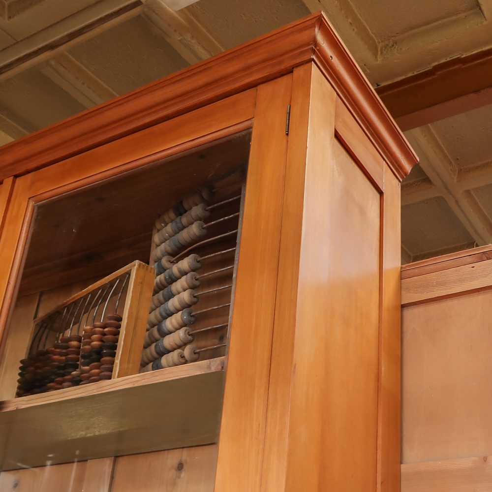 Brocante houten universiteitskast - Afbeelding 5