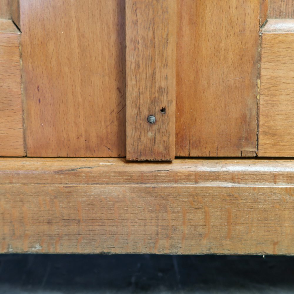 Brocante houten universiteitskast - Afbeelding 10