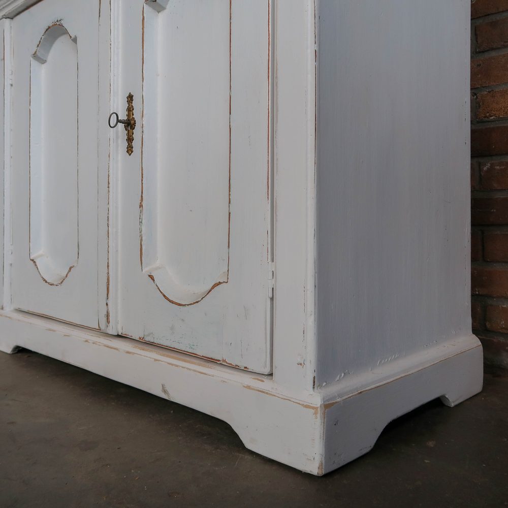 Brocante dressoir met massief houten blad - Afbeelding 9