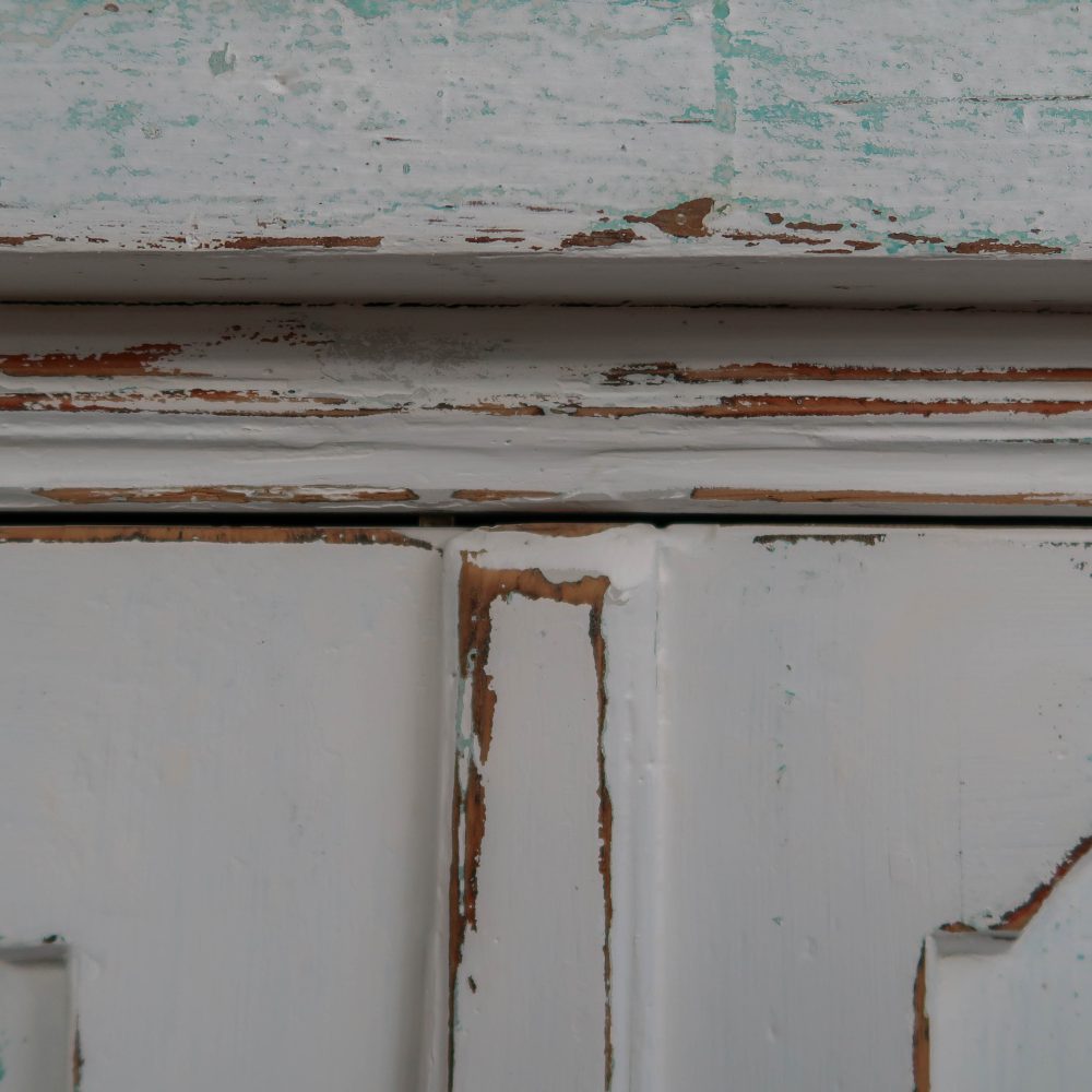 Brocante dressoir met massief houten blad - Afbeelding 11