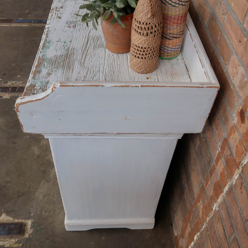 Brocante dressoir met massief houten blad - Afbeelding 4