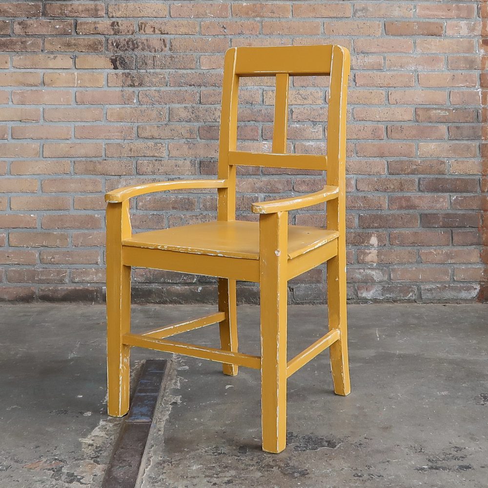 Brocante houten stoel
