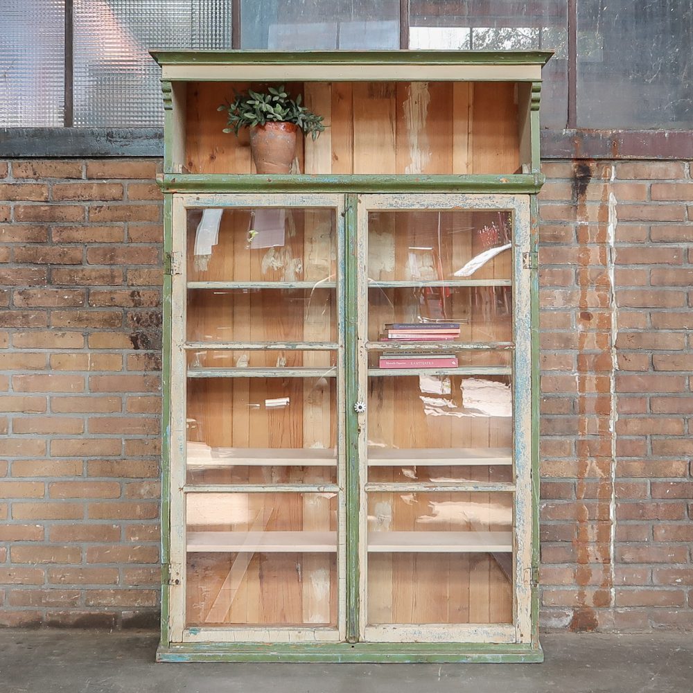 Brocante vitrinekast - Afbeelding 2