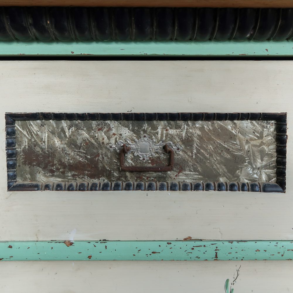 Brocante commode met print - Afbeelding 5