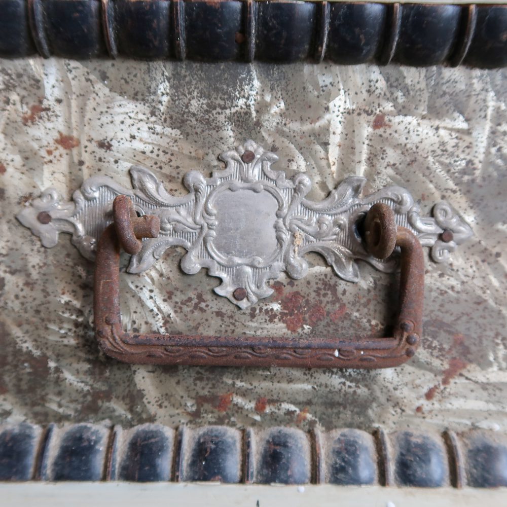 Brocante commode met print - Afbeelding 6