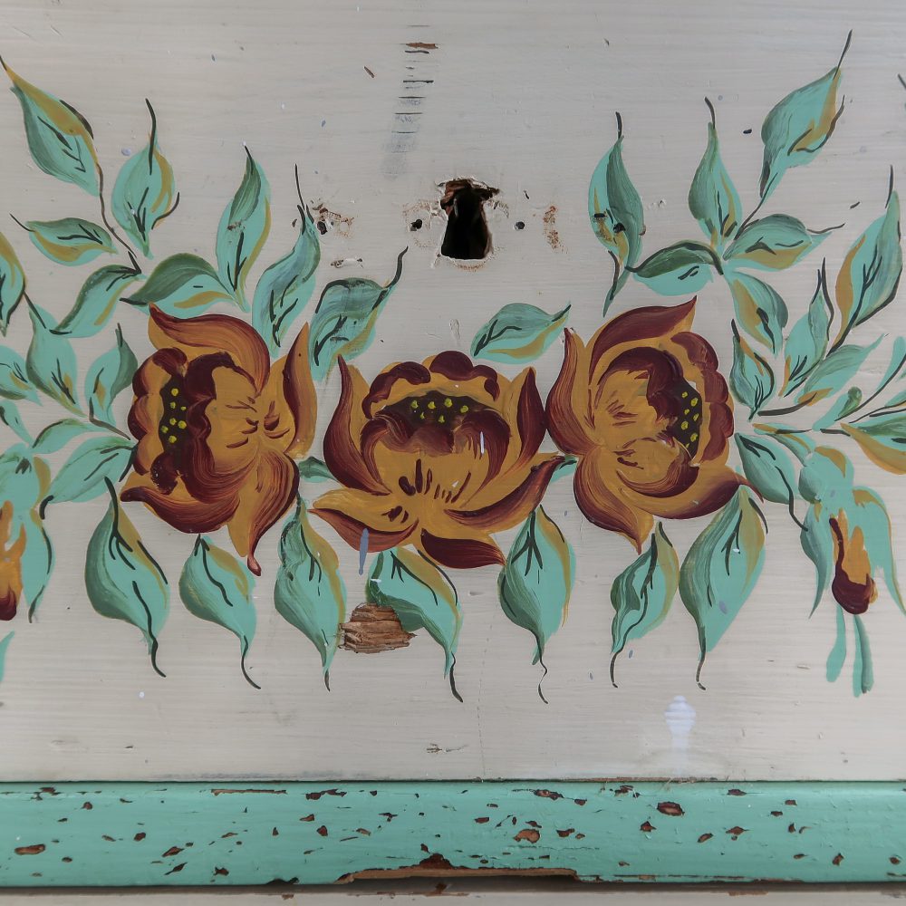 Brocante commode met print - Afbeelding 7