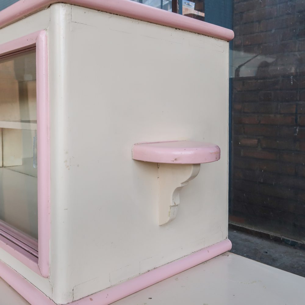 Roze brocante buffetkast - Afbeelding 6