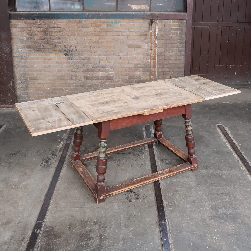 Brocante tafel - uitschuifbaar - Afbeelding 3