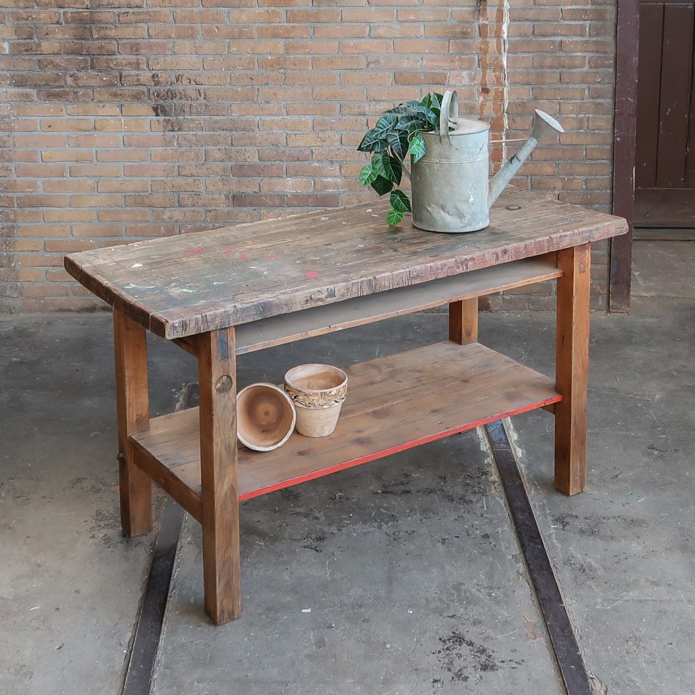 Brocante werktafel - plantentafel - Afbeelding 3