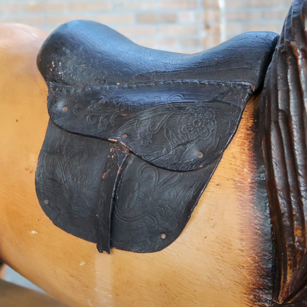 Brocante houten hobbelpaard - Afbeelding 7
