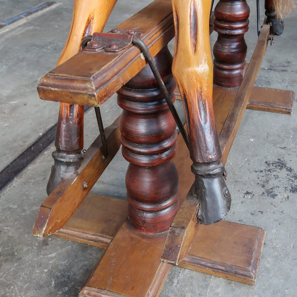 Brocante houten hobbelpaard - Afbeelding 12