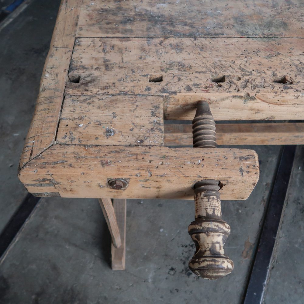Brocante Hongaarse werkbank - Afbeelding 3
