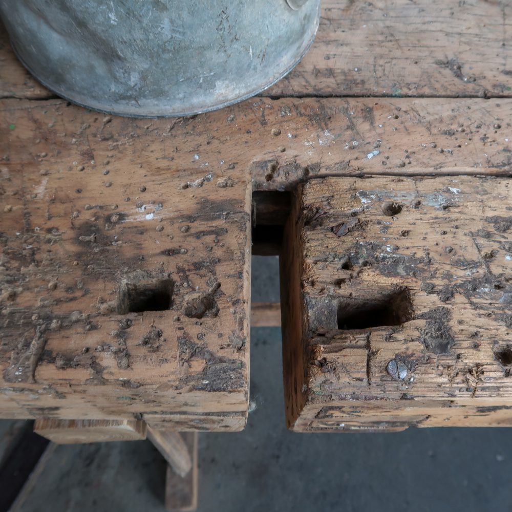 Brocante Hongaarse werkbank - Afbeelding 6
