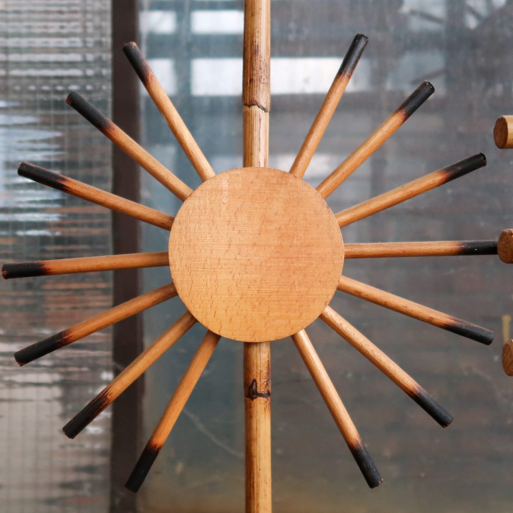 Vintage rotan kamerscherm / roomdivider - Afbeelding 4