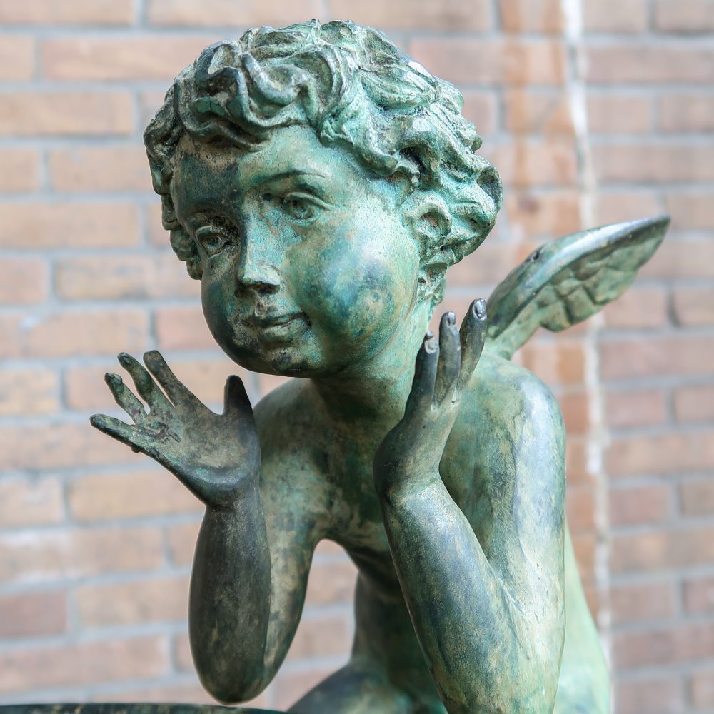 Bronzen jardinière / tuinvaas - Afbeelding 7