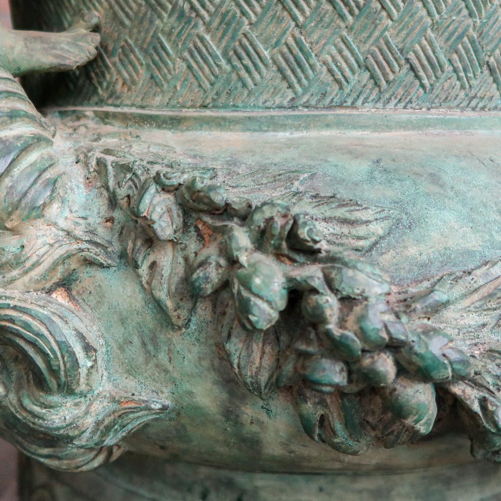 Bronzen jardinière / tuinvaas - Afbeelding 13
