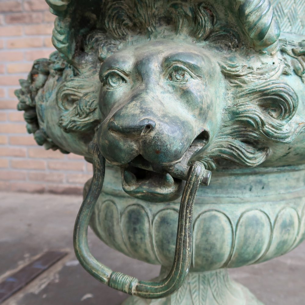 Bronzen jardinière / tuinvaas - Afbeelding 9