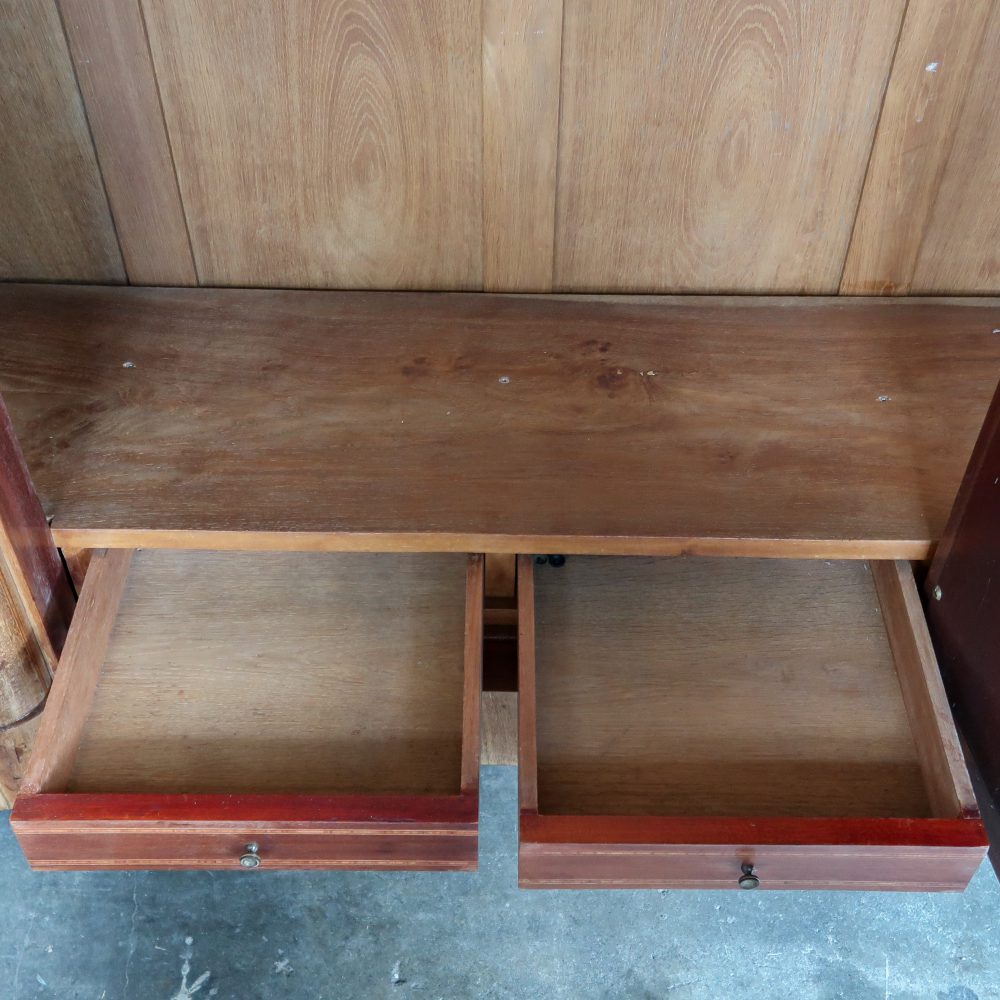 Vintage kledingkast met spiegel - demontabel - Afbeelding 4