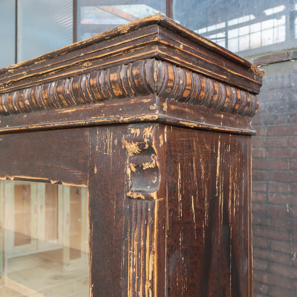 Bruine brocante buffetkast - Afbeelding 7
