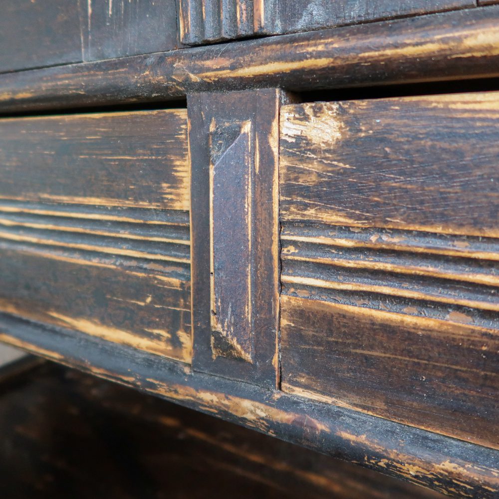 Bruine brocante buffetkast - Afbeelding 9