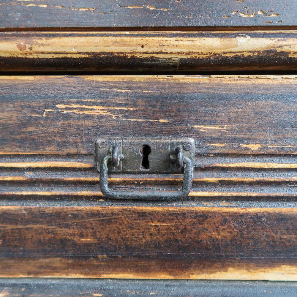 Bruine brocante buffetkast - Afbeelding 10