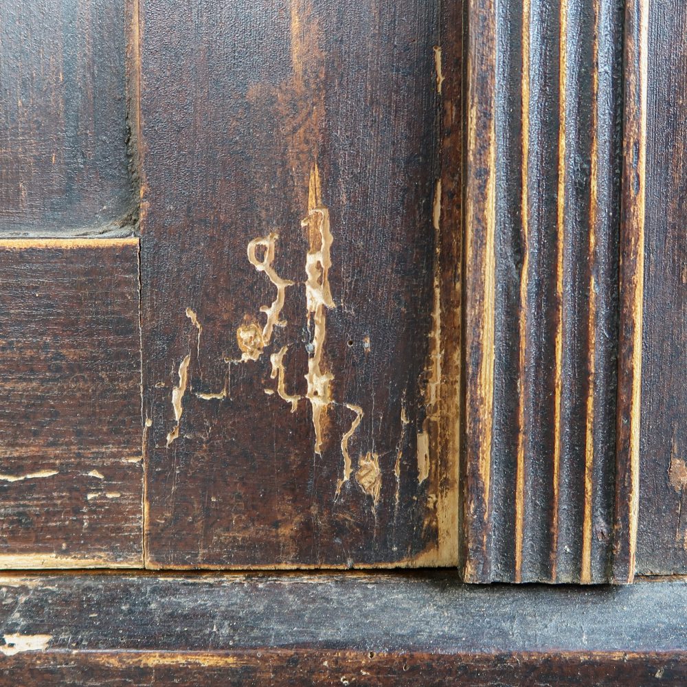 Bruine brocante buffetkast - Afbeelding 13