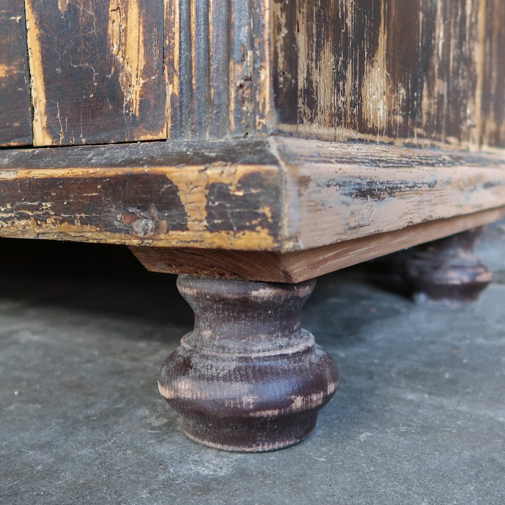 Bruine brocante buffetkast - Afbeelding 14