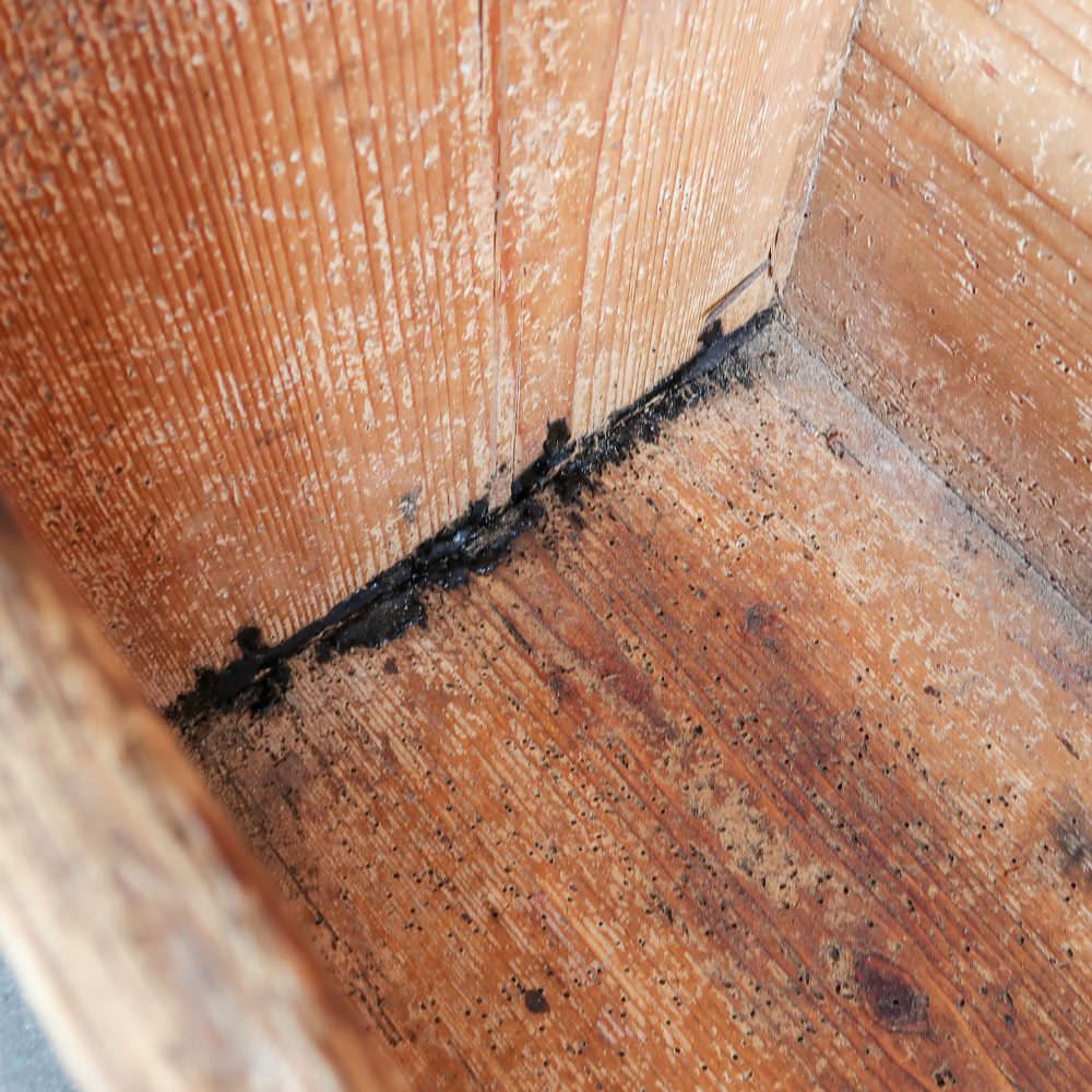 Houten kist - antiek - Afbeelding 4