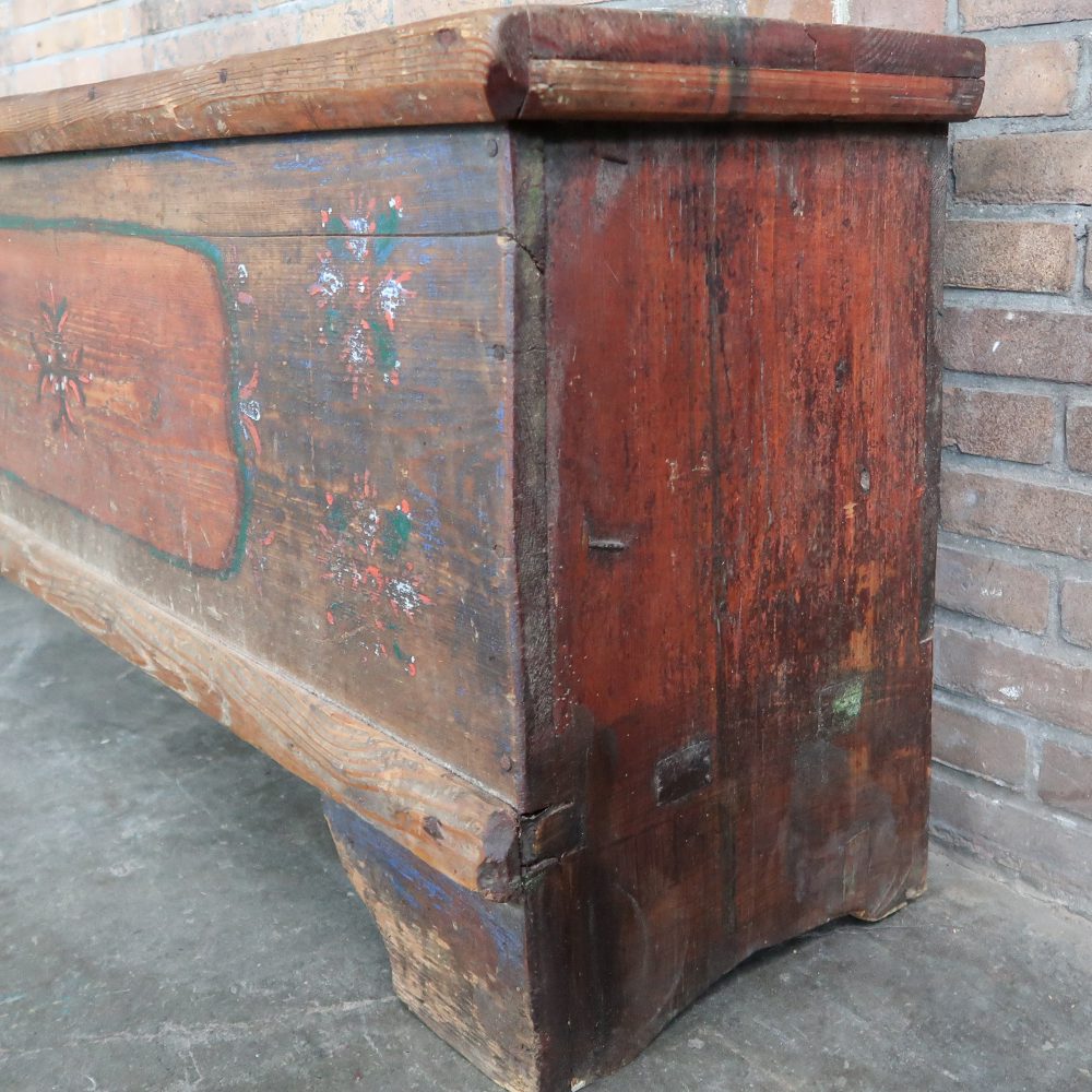 Houten kist - antiek - Afbeelding 9