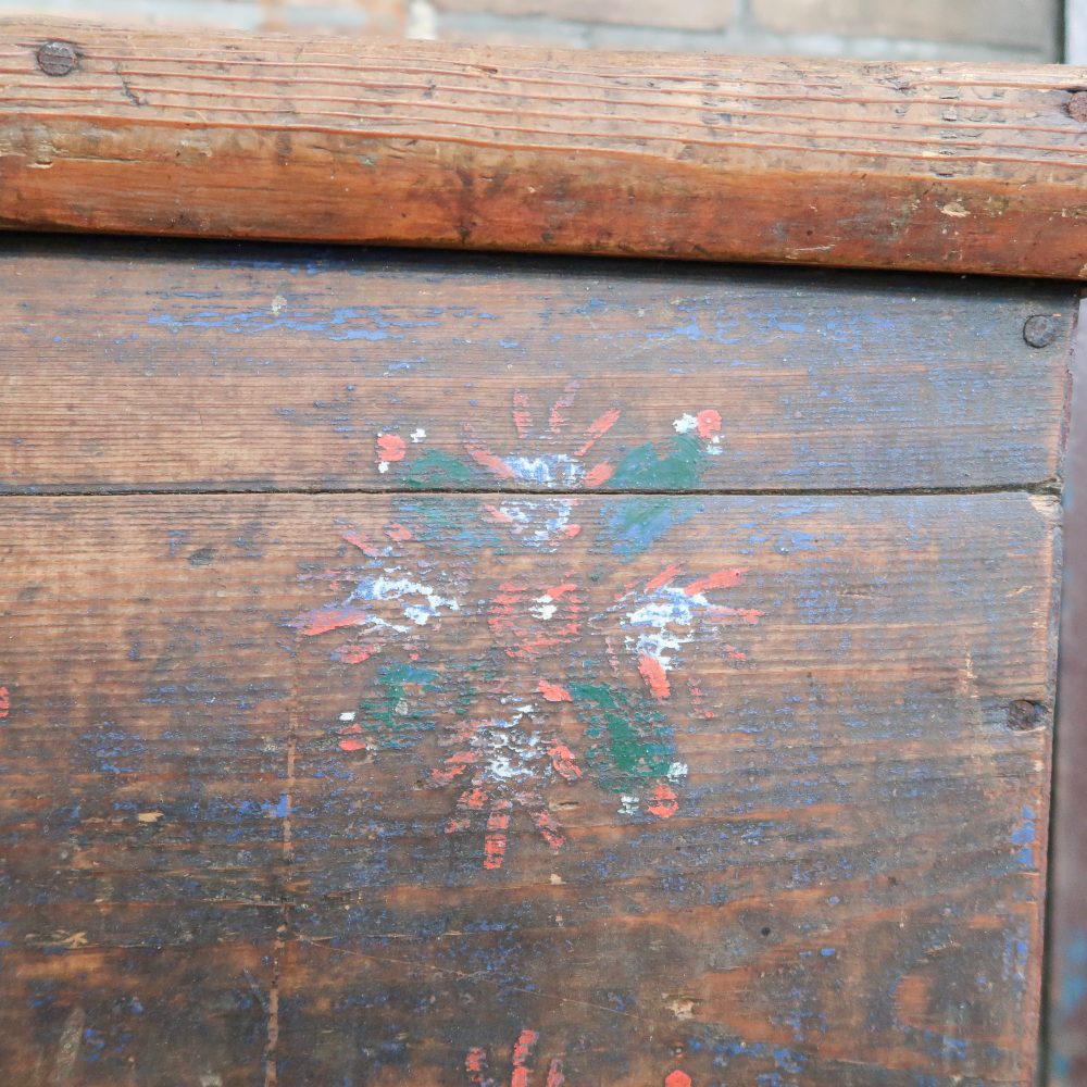 Houten kist - antiek - Afbeelding 11