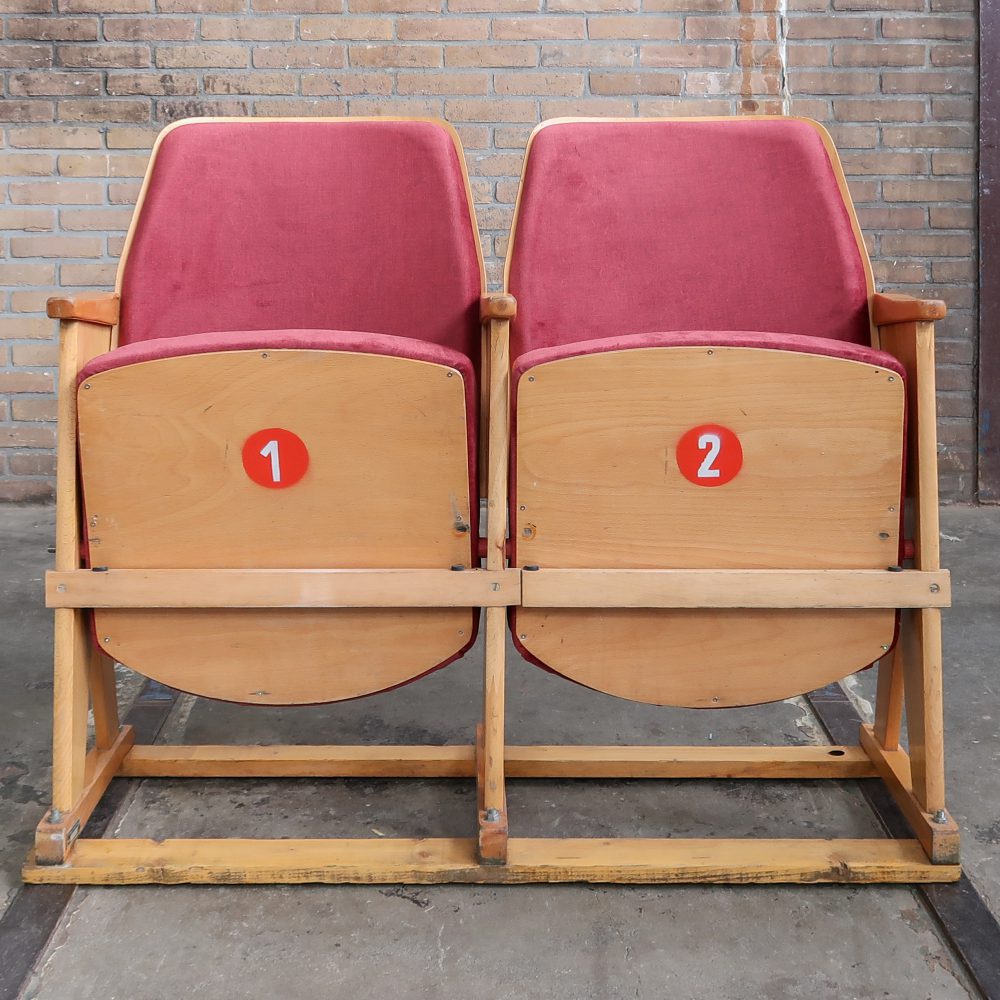 Vintage bioscoopstoelen - Afbeelding 2
