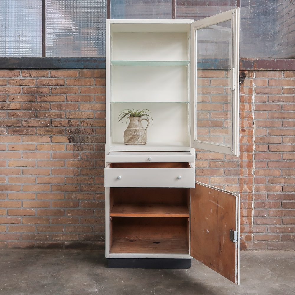 Vintage houten dokterskast - Afbeelding 3