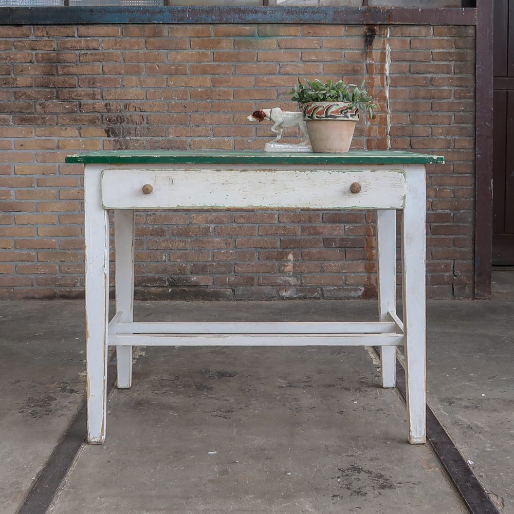 Brocante bureautje met lade - Afbeelding 2