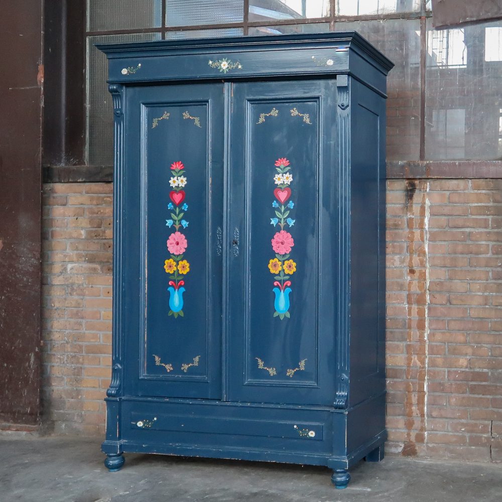 Brocante kast - handbeschilderd - Afbeelding 2