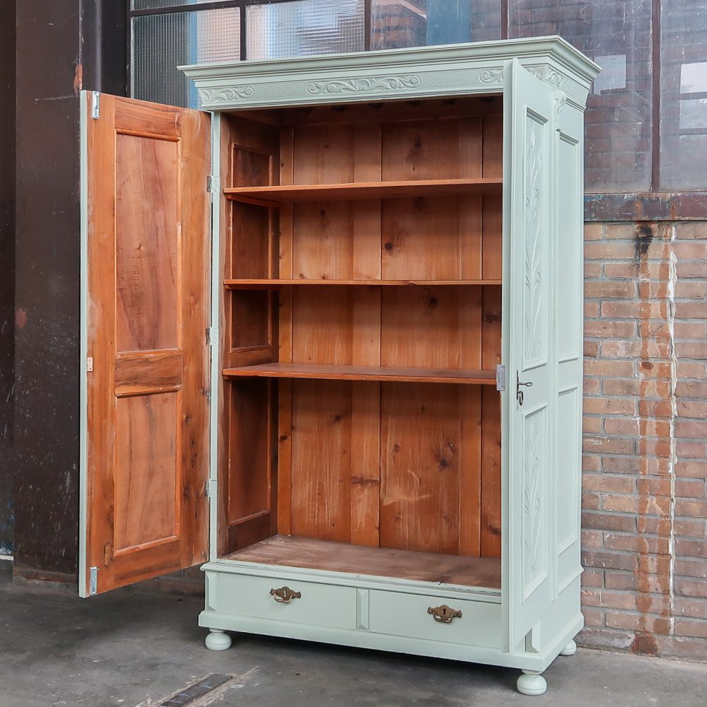 Mintgroene linnenkast - Afbeelding 3