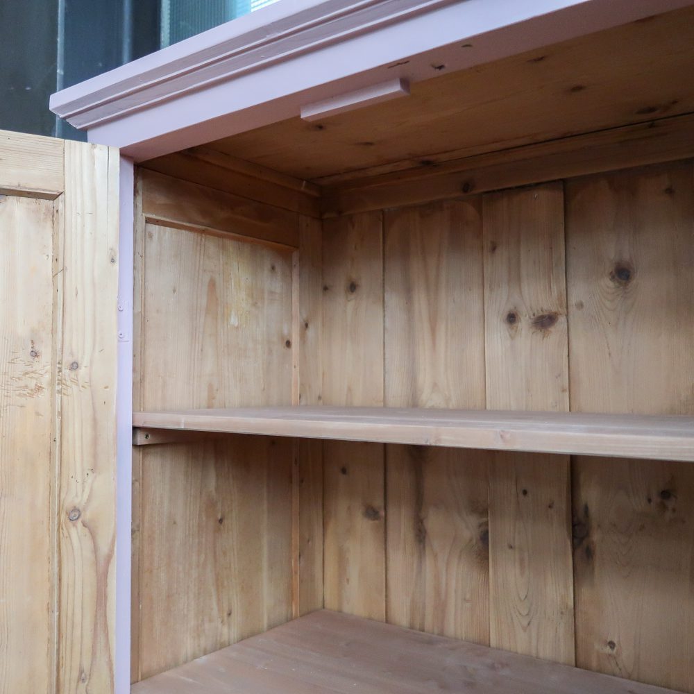 Brocante roze linnenkast - Afbeelding 4