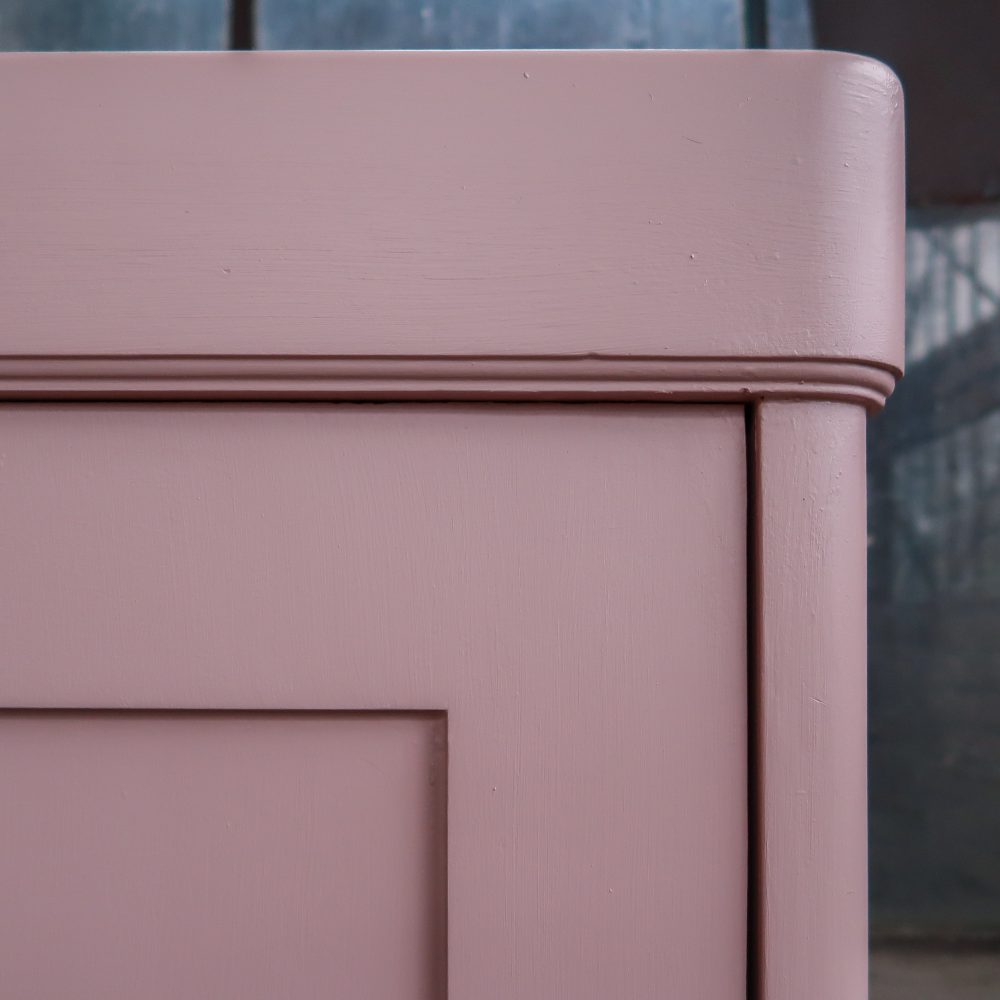 Brocante roze linnenkast - Afbeelding 6