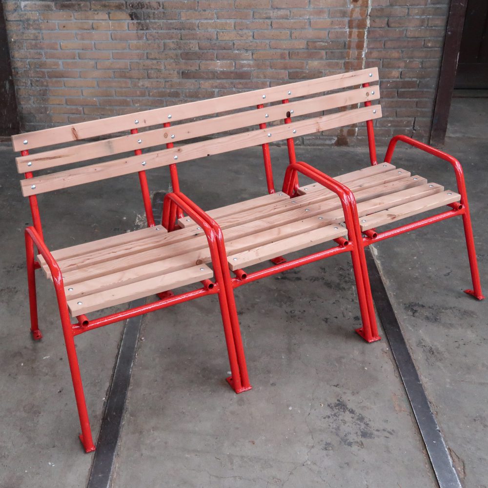 Brocante tuinbank - Afbeelding 2