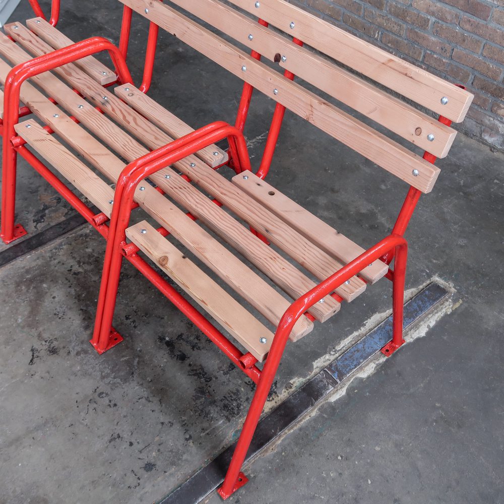 Brocante tuinbank - Afbeelding 4